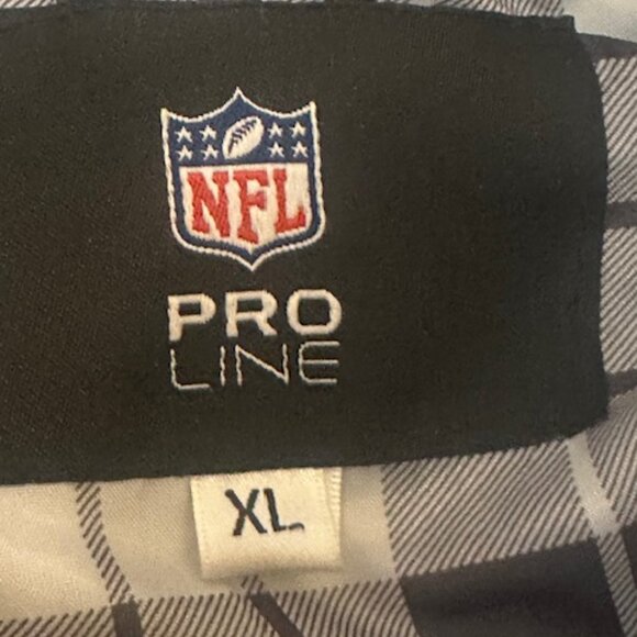 NFL Pro Line Indianapolis Colts Puffer Jacket Hooded Black Inside Plaid XL - Picture 6 of 16